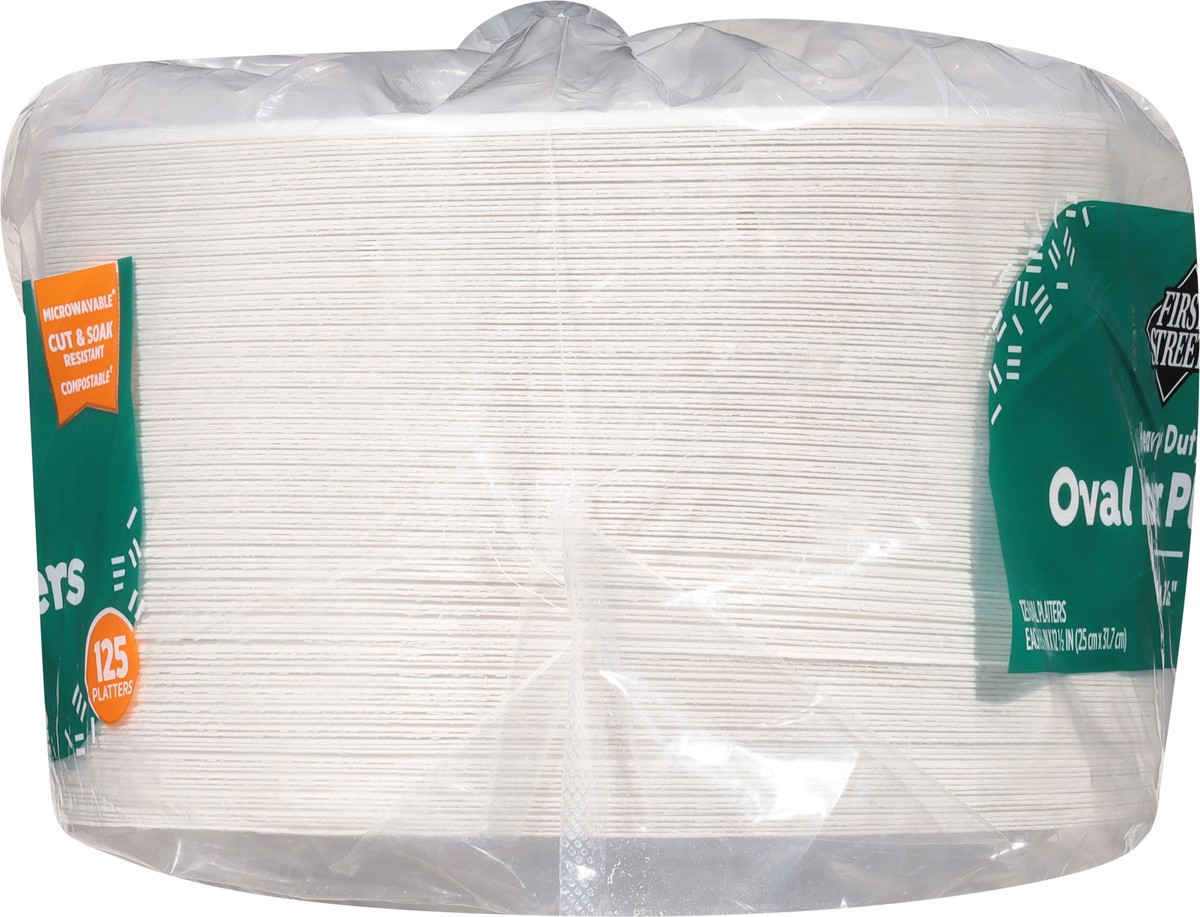 slide 8 of 12, First Street 9 7/8 X 12 1/2 Heavy Duty Plates, 125 ct