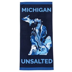 Sol Borne Printed Beach Towel, 34x68, Marbled