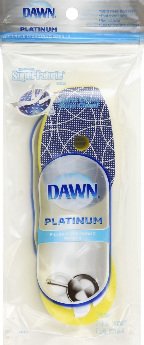 slide 2 of 2, Dawn Fillable Dishwand Super Fabric Refill, 2 ct