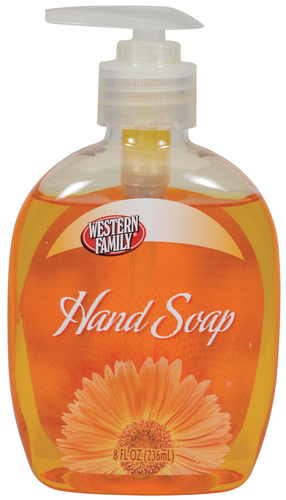 slide 1 of 1, Western Family Liquid Hand Soap Pump, 8 oz