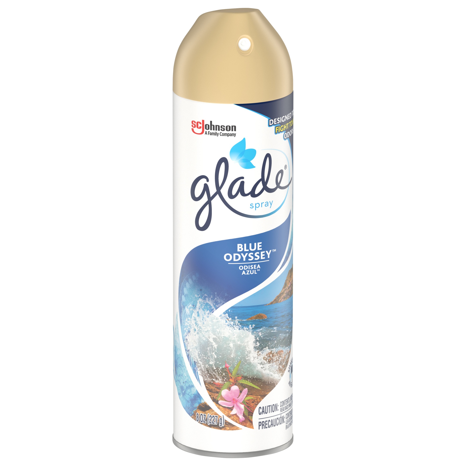 slide 6 of 6, Glade Blue Odyssey Aerosol Spray, 8 oz