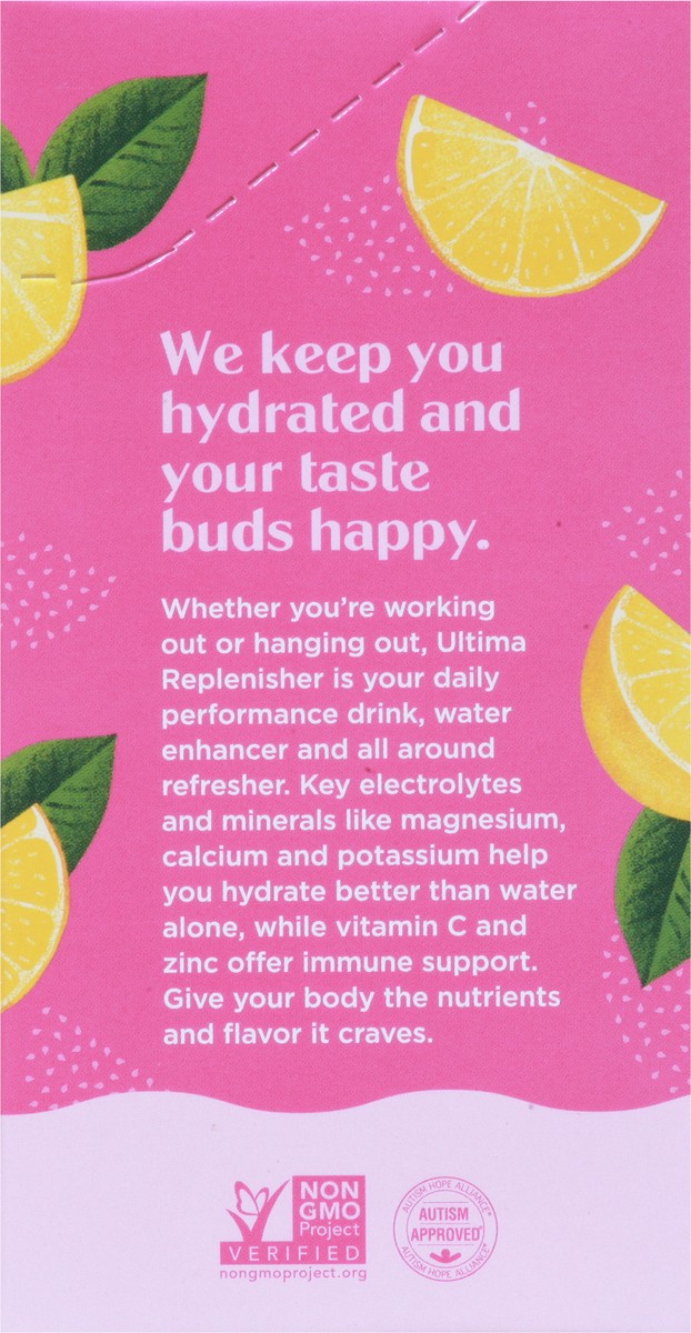 slide 9 of 9, Ultima Hydrate Happily Pink Lemonade Electrolyte Mix 20 - 0.11 oz Stickpacks, 1 ct