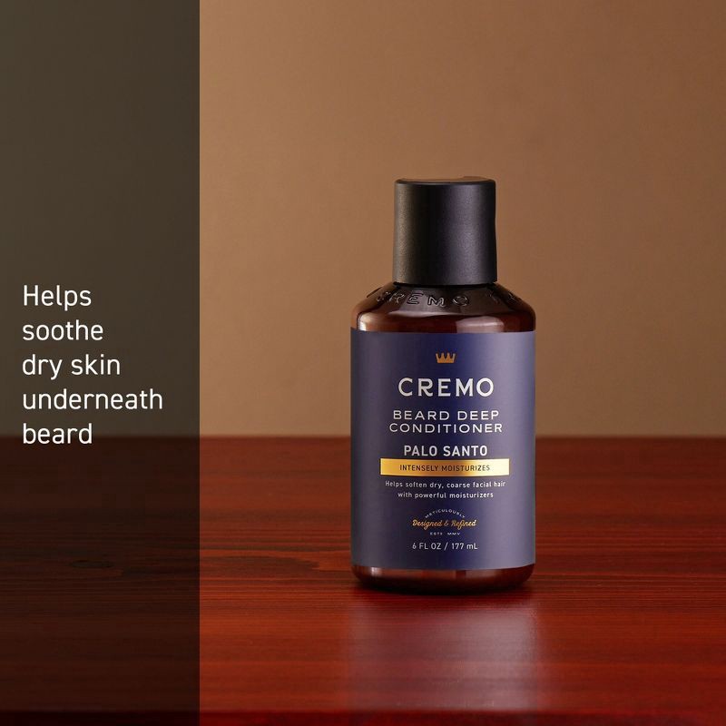 slide 6 of 7, Cremo Deep Palo Santo Beard Conditioner 6 fl oz, 6 fl oz