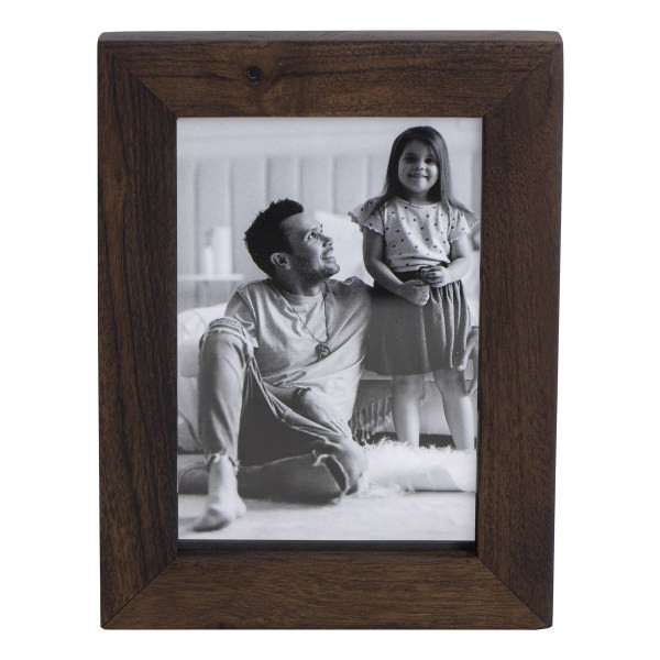 slide 5 of 7, Realspace Acadia Wood Picture Frame, 5-3/4"" X 7-3/4"", Matted For 4"" X 6"", Walnut, 1 ct