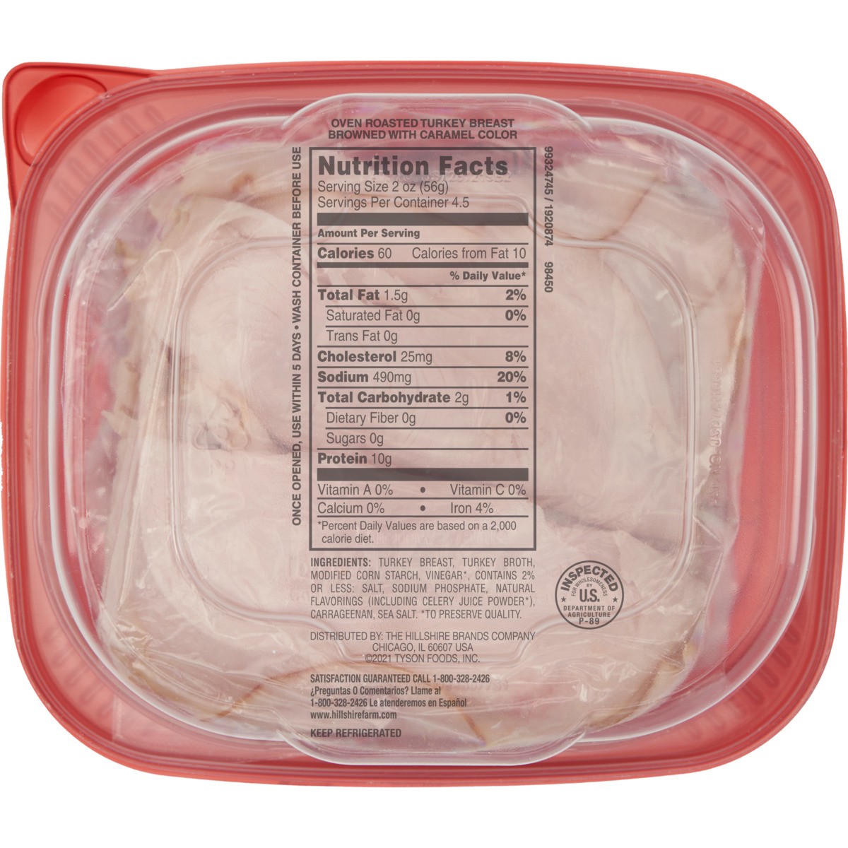slide 5 of 9, Hillshire Farm Ultra Thin Sliced Oven Roasted Turkey Breast Sandwich Meat, 9 oz, 9 oz