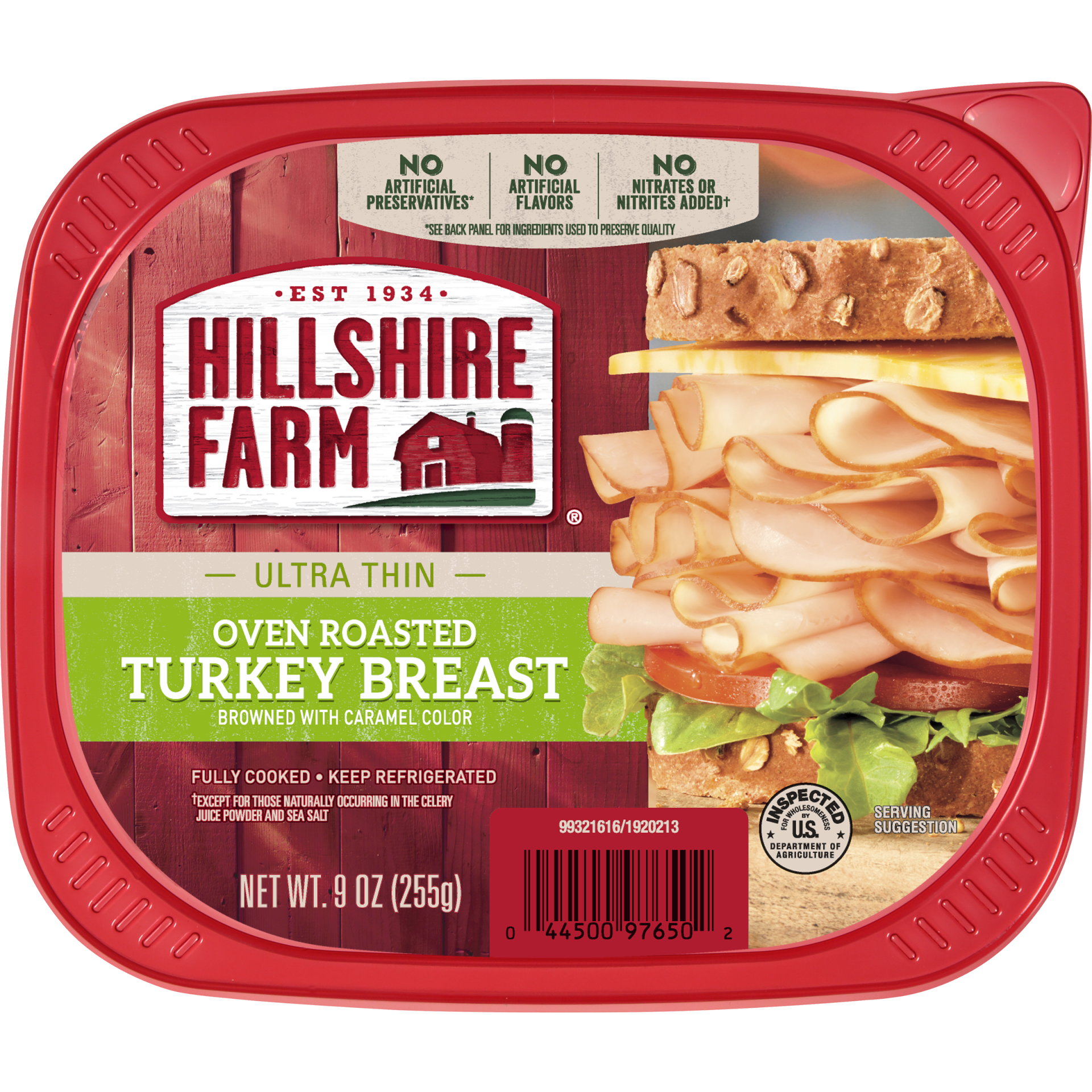 slide 1 of 5, Ultra Thin Deli Sliced Turkey Breast Lunchmeat Oven Roasted Turkey Breast, 9 oz