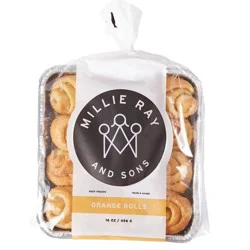 Millie Ray and Sons Frozen Orange Rolls - 16oz/12ct