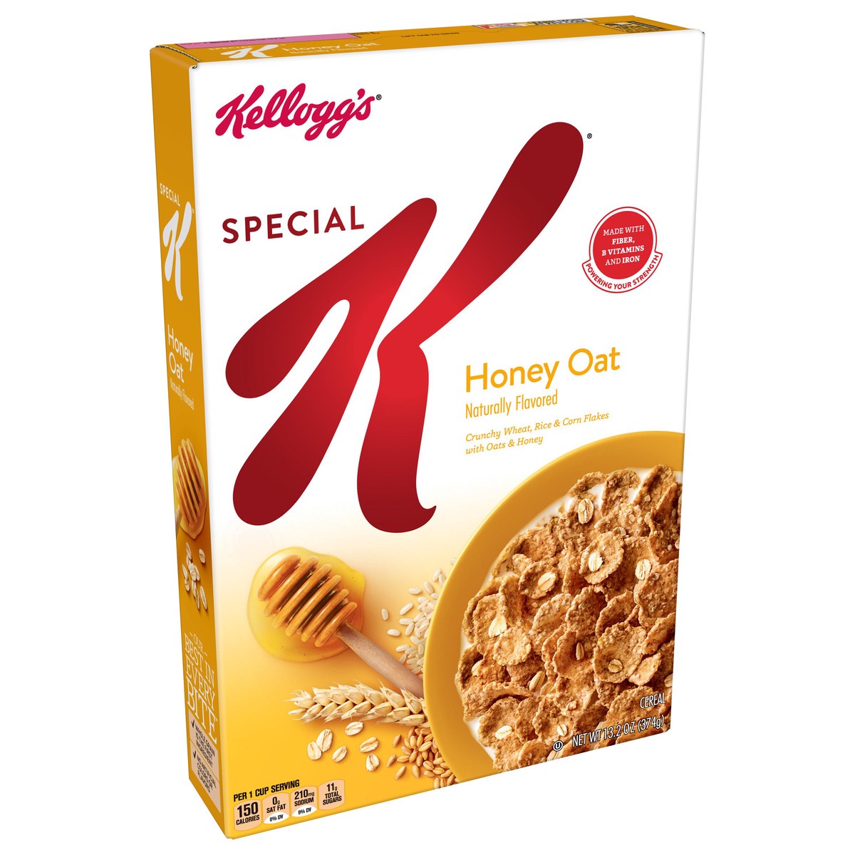 slide 4 of 10, Special K Kellogg's Special K Breakfast Cereal, Honey Oat, 13.2 oz, 13.2 oz