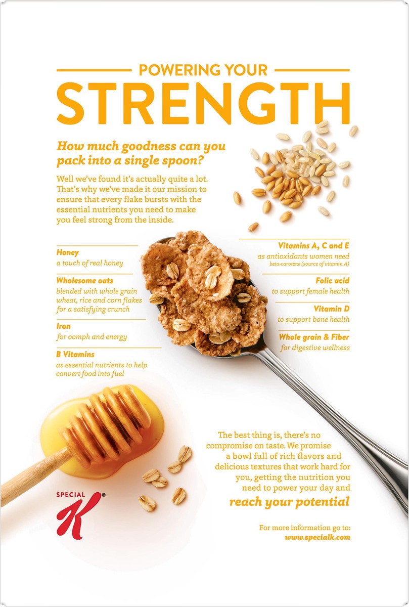 slide 10 of 10, Special K Kellogg's Special K Breakfast Cereal, Honey Oat, 13.2 oz, 13.2 oz