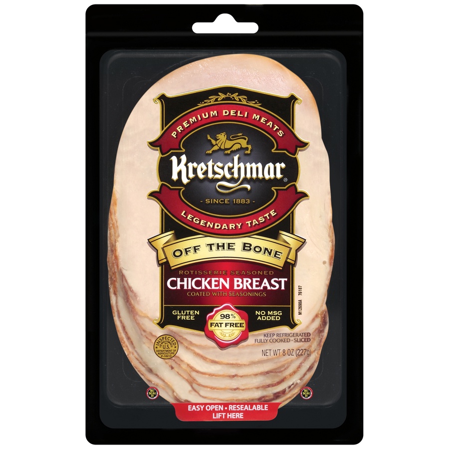 slide 1 of 1, Kretschmar Off The Bone Roasted Chicken Breast, 8 oz