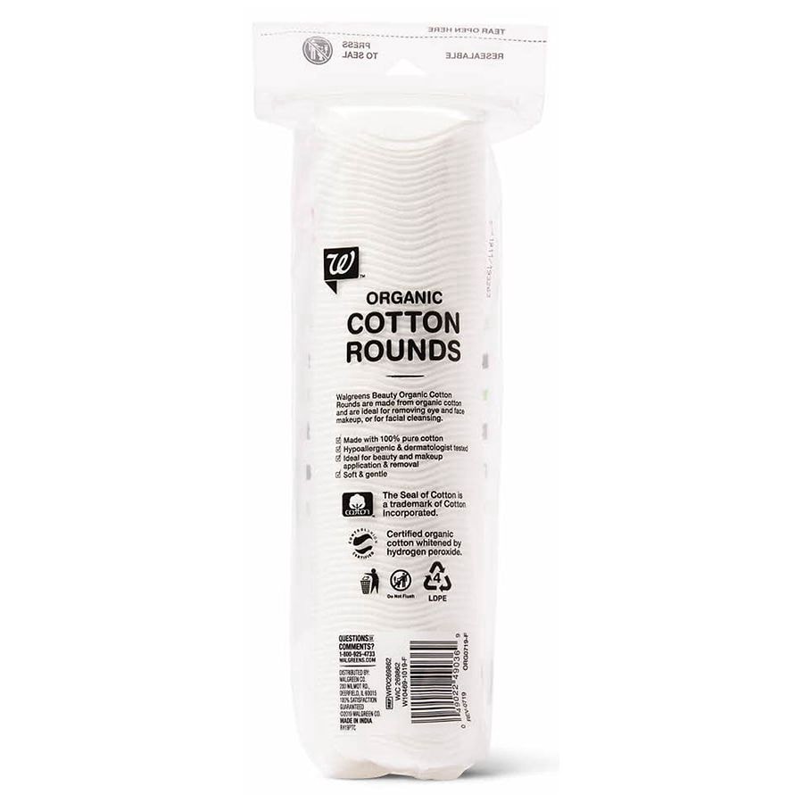 slide 2 of 2, Walgreens Organic Cotton Rounds, 80 ct