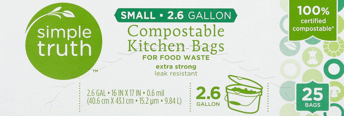 slide 4 of 5, Simple Truth Kitchen Bags 25 ea, 25 ct