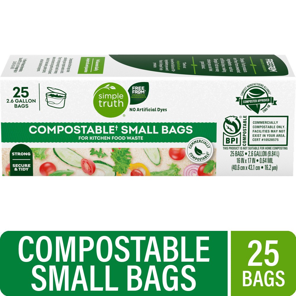 slide 1 of 5, Simple Truth Kitchen Bags 25 ct, 25 ct