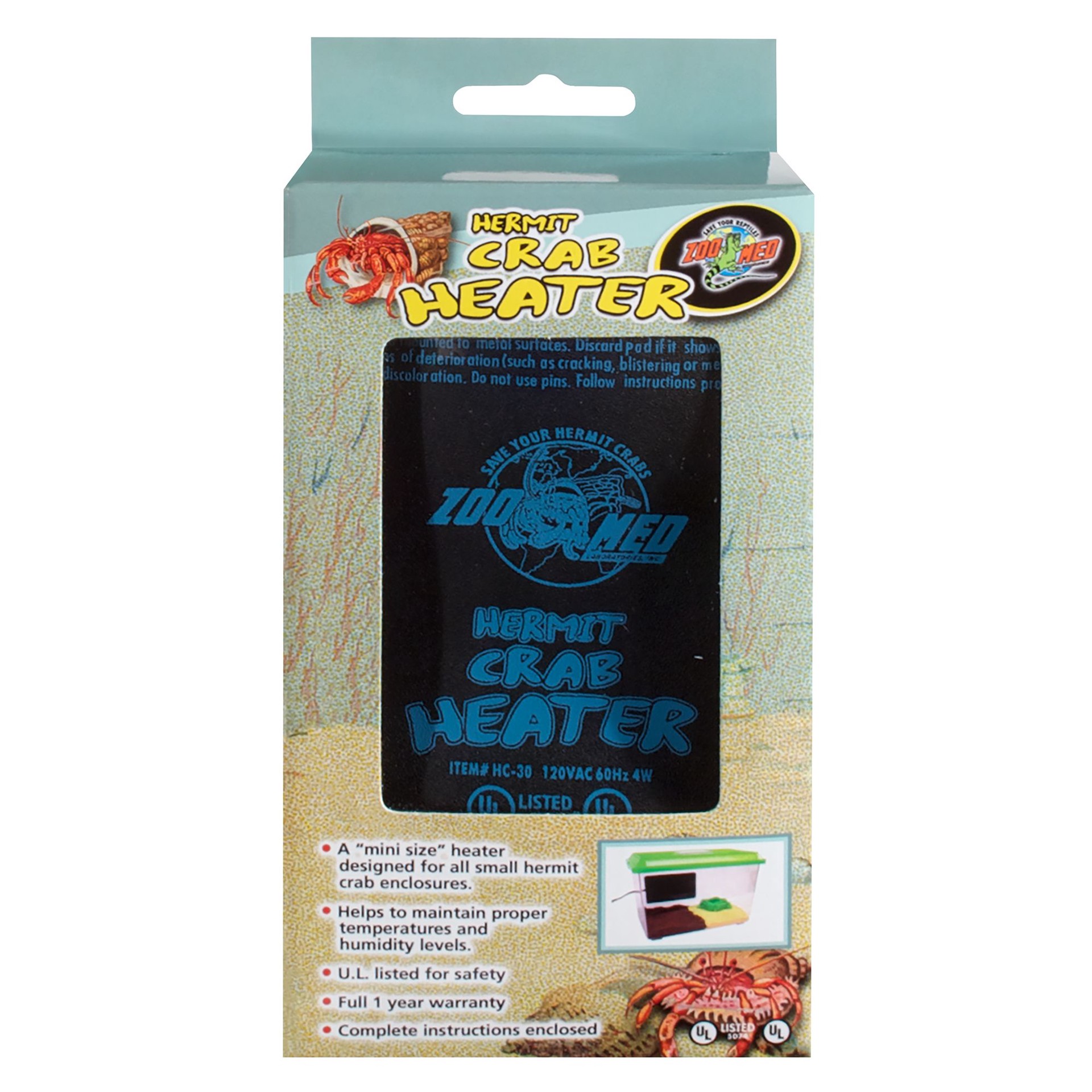 slide 1 of 1, Zoo Med Hermit Crab Heater, 1 ct