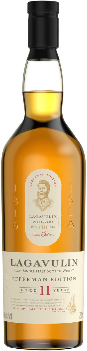 slide 2 of 3, Lagavulin Offerman Edition 11 Year Old Islay Single Malt Scotch Whisky, 750 mL, 750 ml