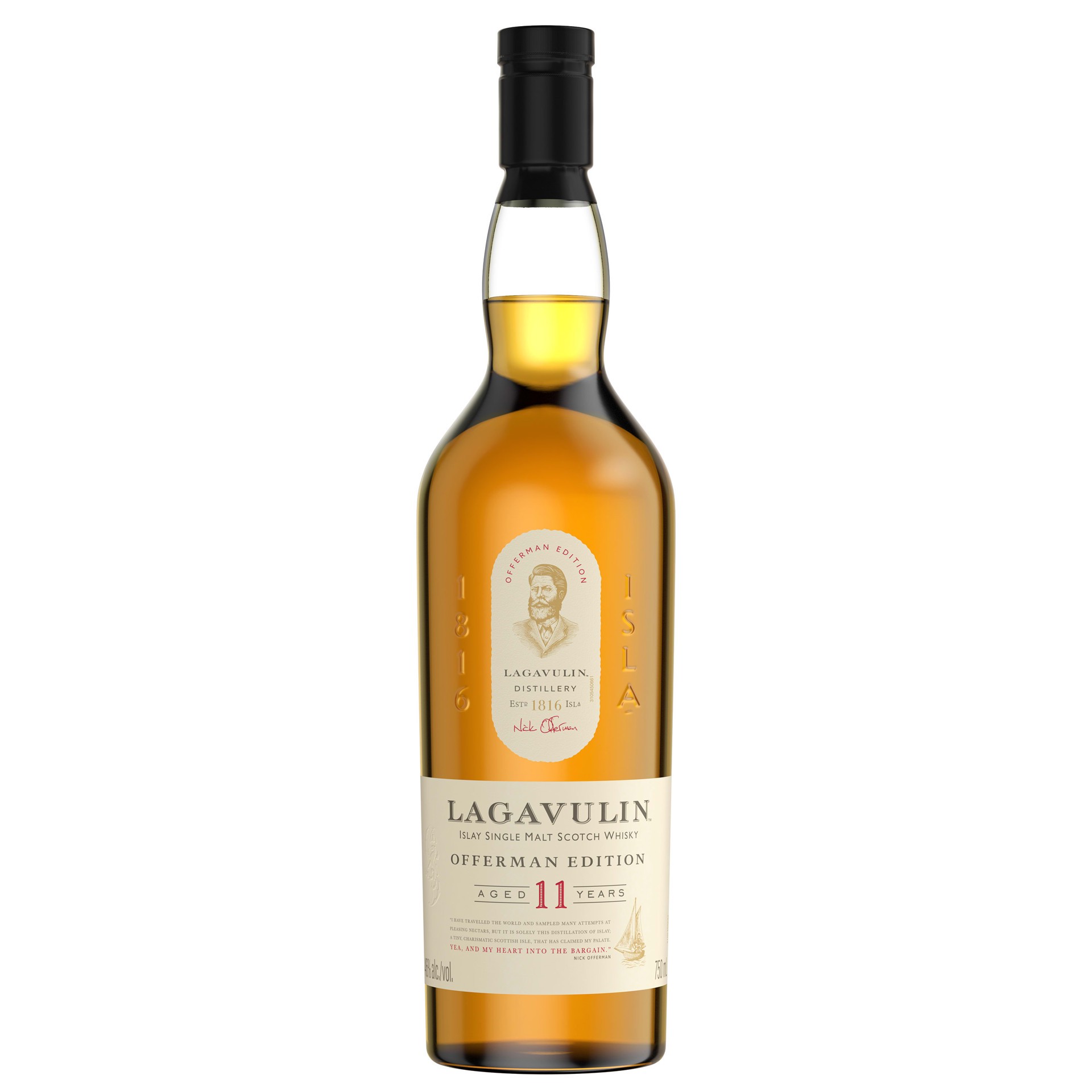 slide 1 of 3, Lagavulin Offerman Edition 11 Year Old Islay Single Malt Scotch Whisky, 750 mL, 750 ml