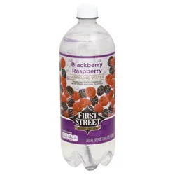 First Street Blackberry Raspberry Sparkling Water - 1 liter