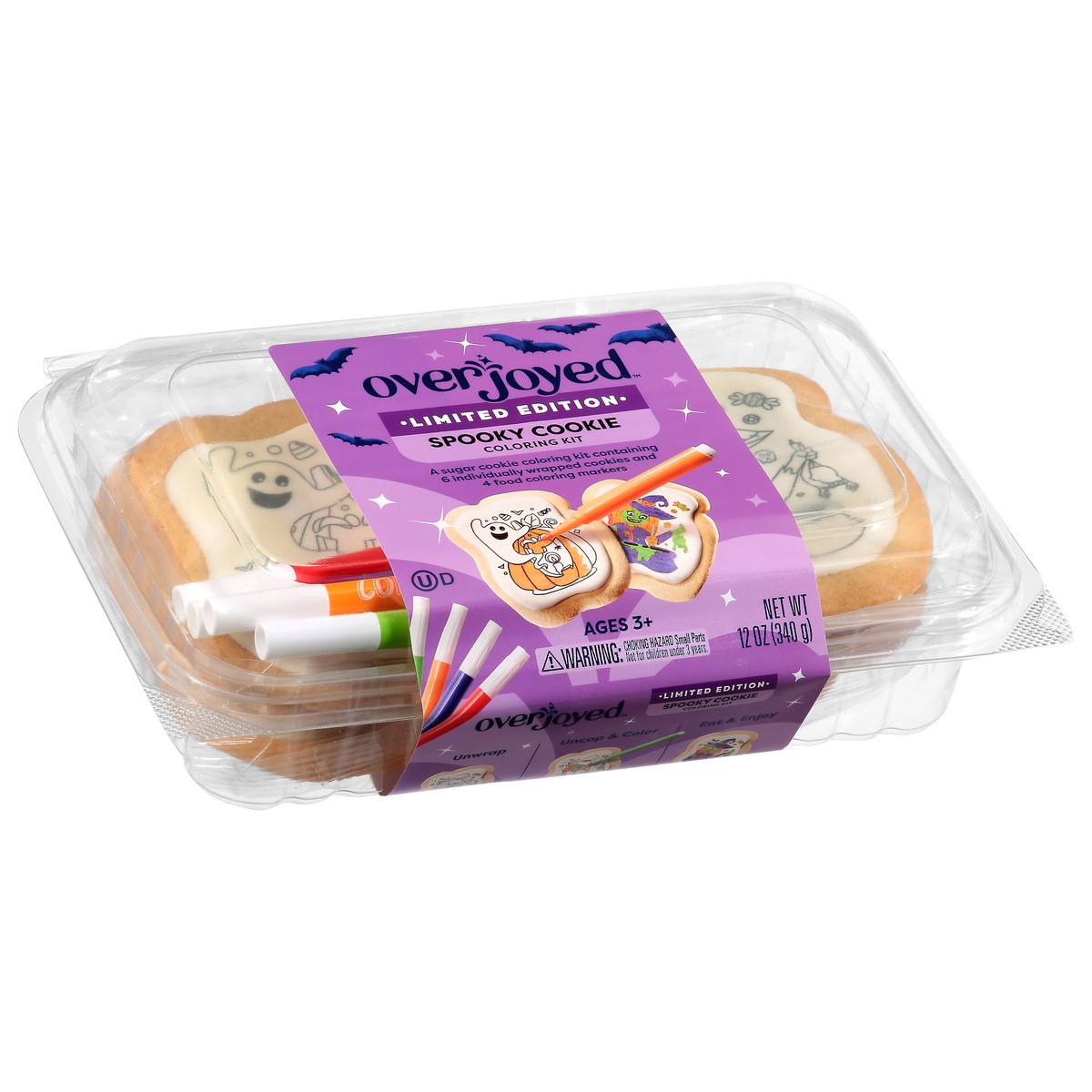 slide 3 of 4, Overjoyed Spooky Cookie Coloring Kit - 12 Oz, 12 oz