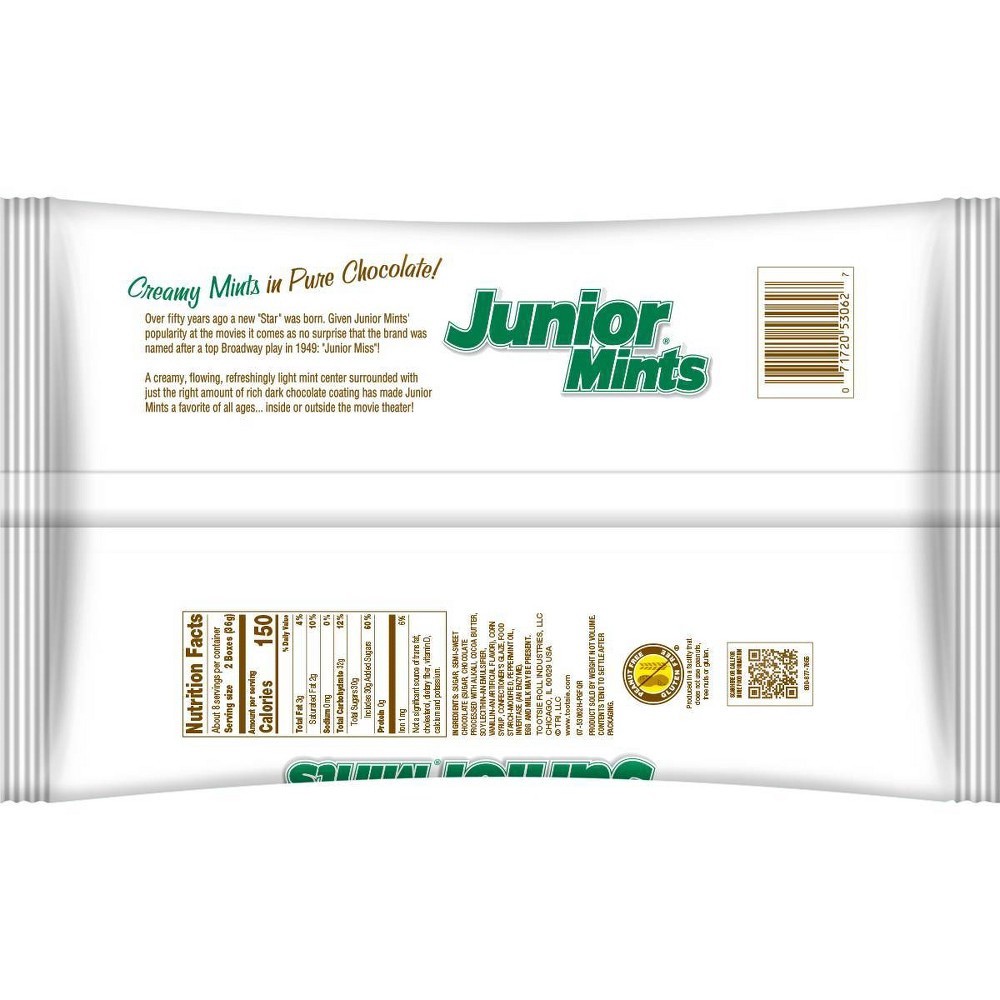 slide 2 of 3, Junior Mints Snack Bag, 10 oz