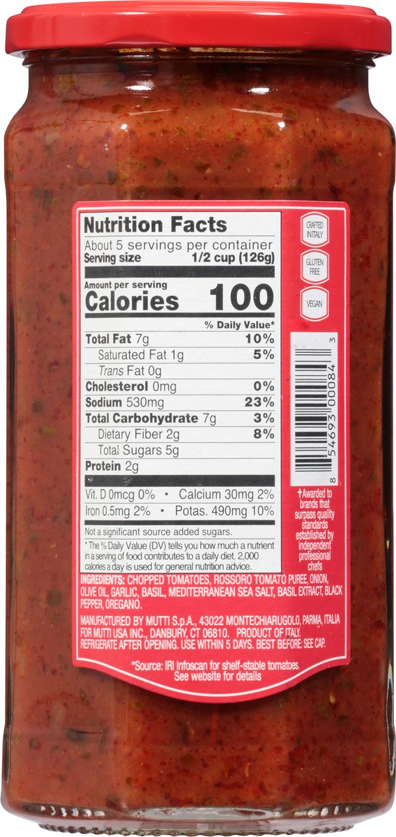 slide 2 of 9, Mutti Tomato Basil Pasta Sauce, 24 oz