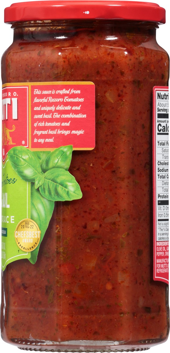 slide 7 of 9, Mutti Tomato Basil Pasta Sauce, 24 oz