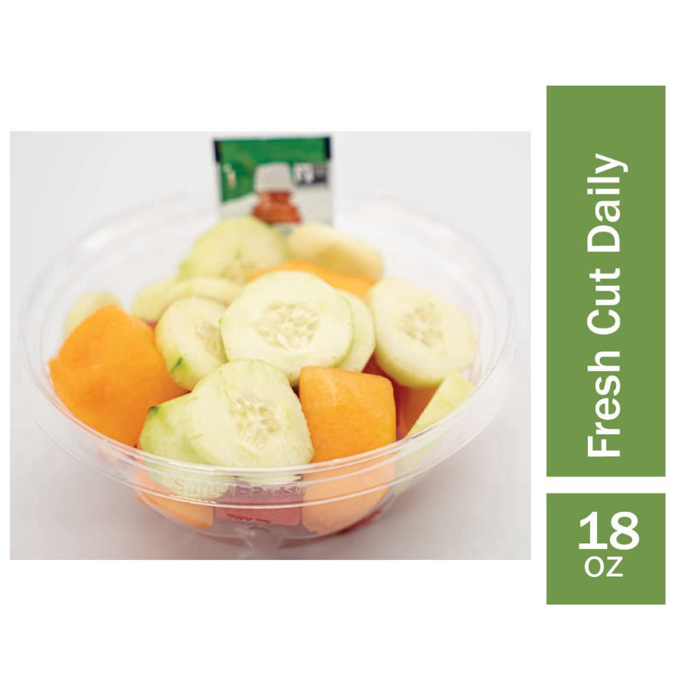 slide 1 of 1, Mixed Melon and Cucumbers with Tajin, 18 oz