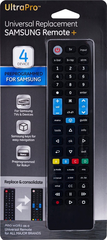 slide 1 of 1, Ge Ultrapro Universal Replacement Samsung Remote, 1 ct