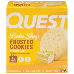 Quest Bake Shop Lemon Cake Frosted Cookies