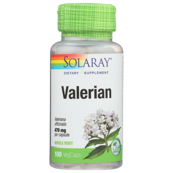 slide 1 of 1, Solaray Valerian Root 470 Mg, 100 ct