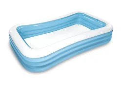 Intex Family Pool 120-in L x 72-in W Blue Rectangle Kiddie Pool