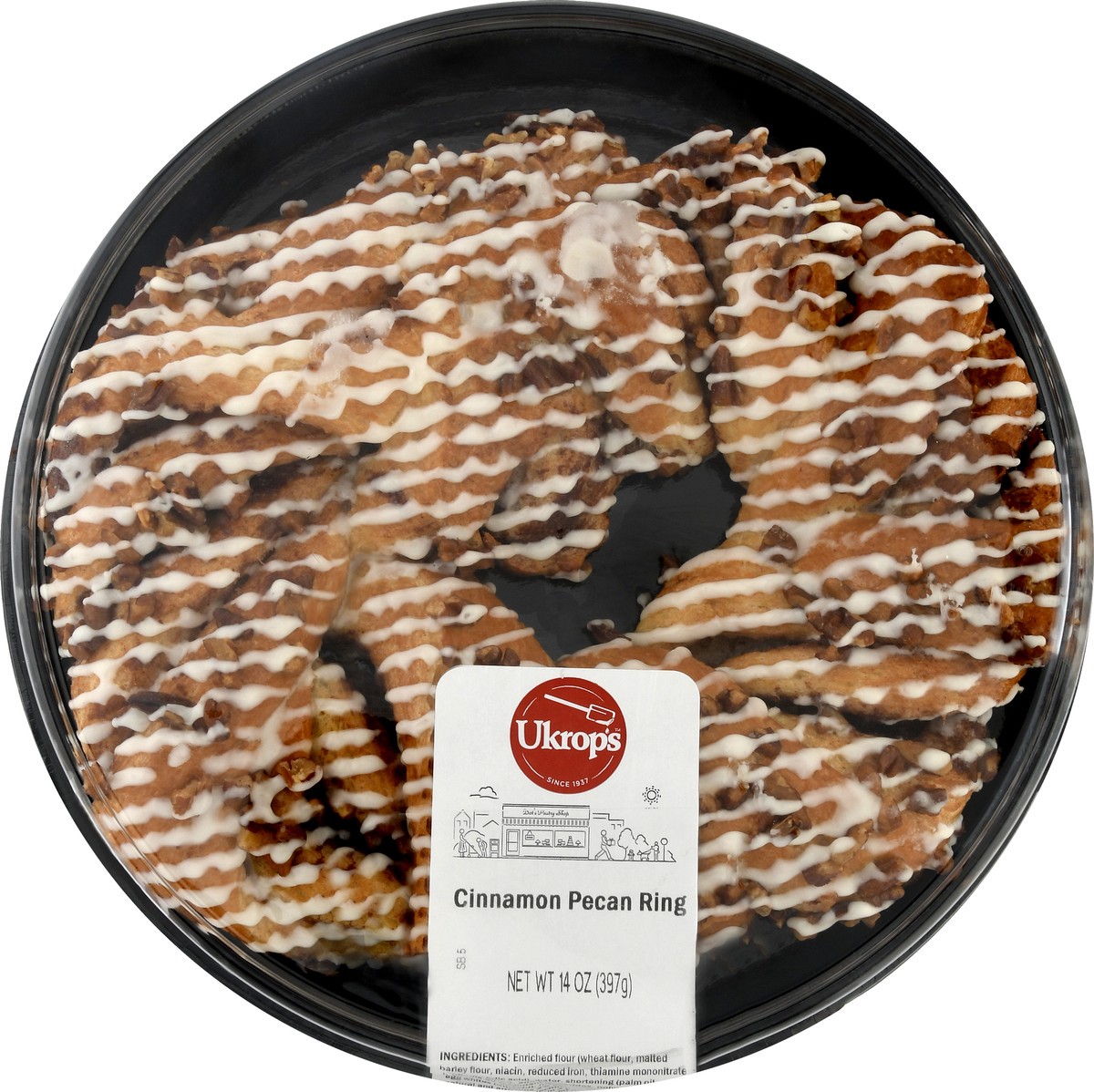 slide 4 of 13, Ukrops Cinnamon Pecan Ring 14 oz, 14 oz