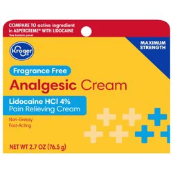 Kroger Odor Free Analgesic Pain Relieving Cream