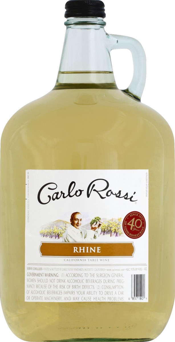 slide 3 of 3, Carlo Rossi White Wine, 4 liter