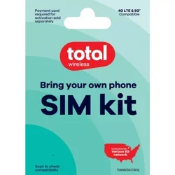 Total Wireless Bring Your Own Phone Prepaid SIM Kit - 3-in-1 Sim Card