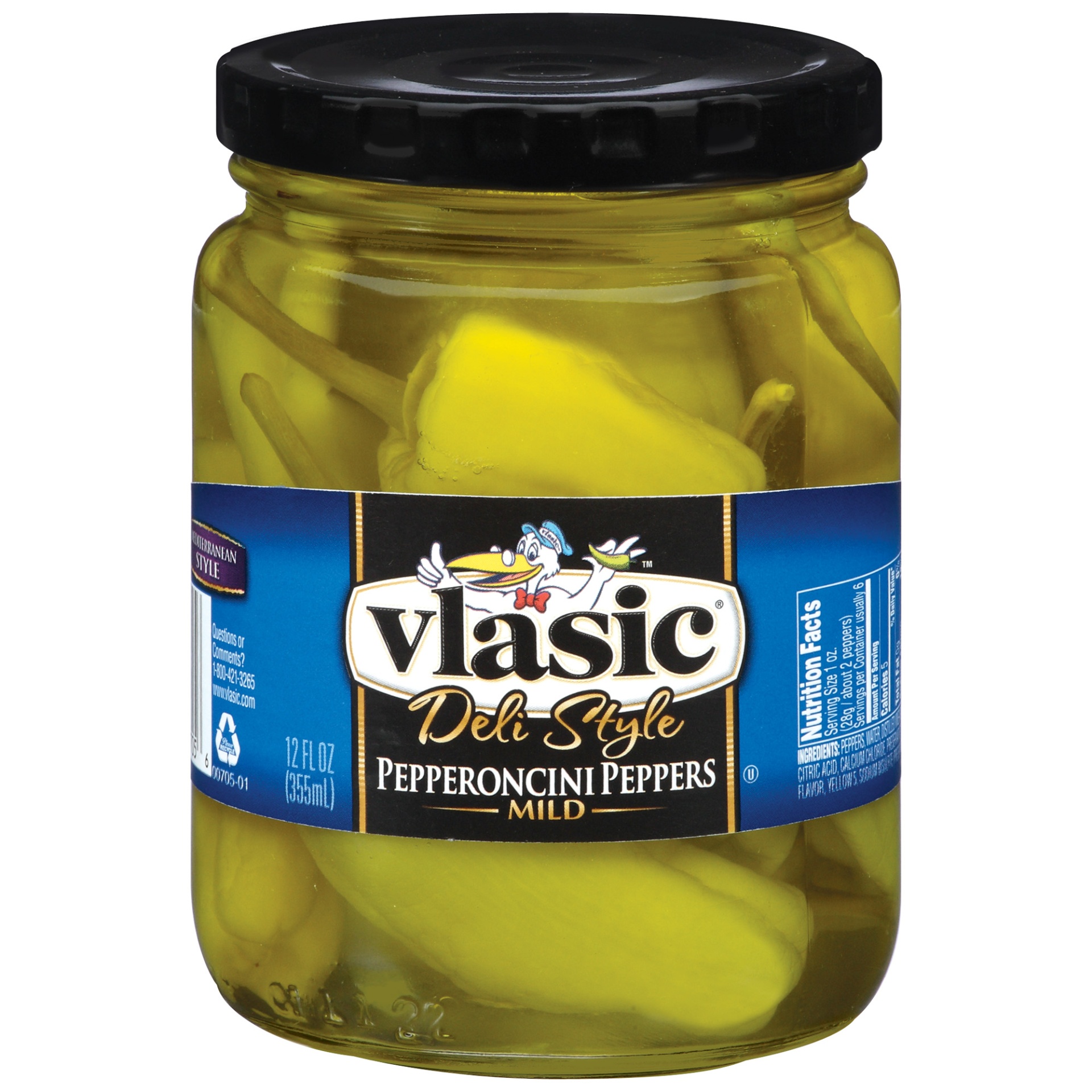 slide 1 of 2, Vlasic Pepperoncini Peppers 12 oz, 12 oz