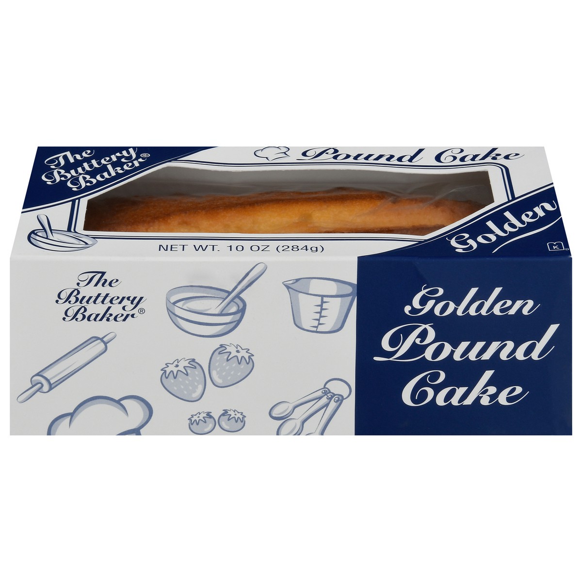 slide 1 of 9, The Buttery Baker Golden Pound Cake 10 oz, 10 oz