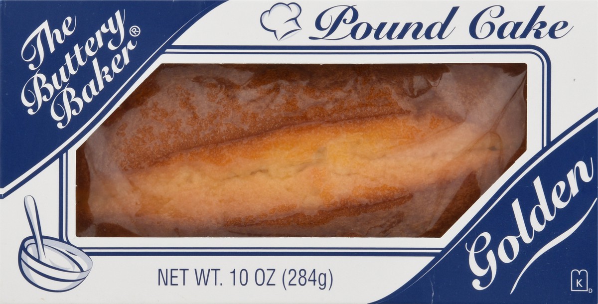 slide 4 of 9, The Buttery Baker Golden Pound Cake 10 oz, 10 oz