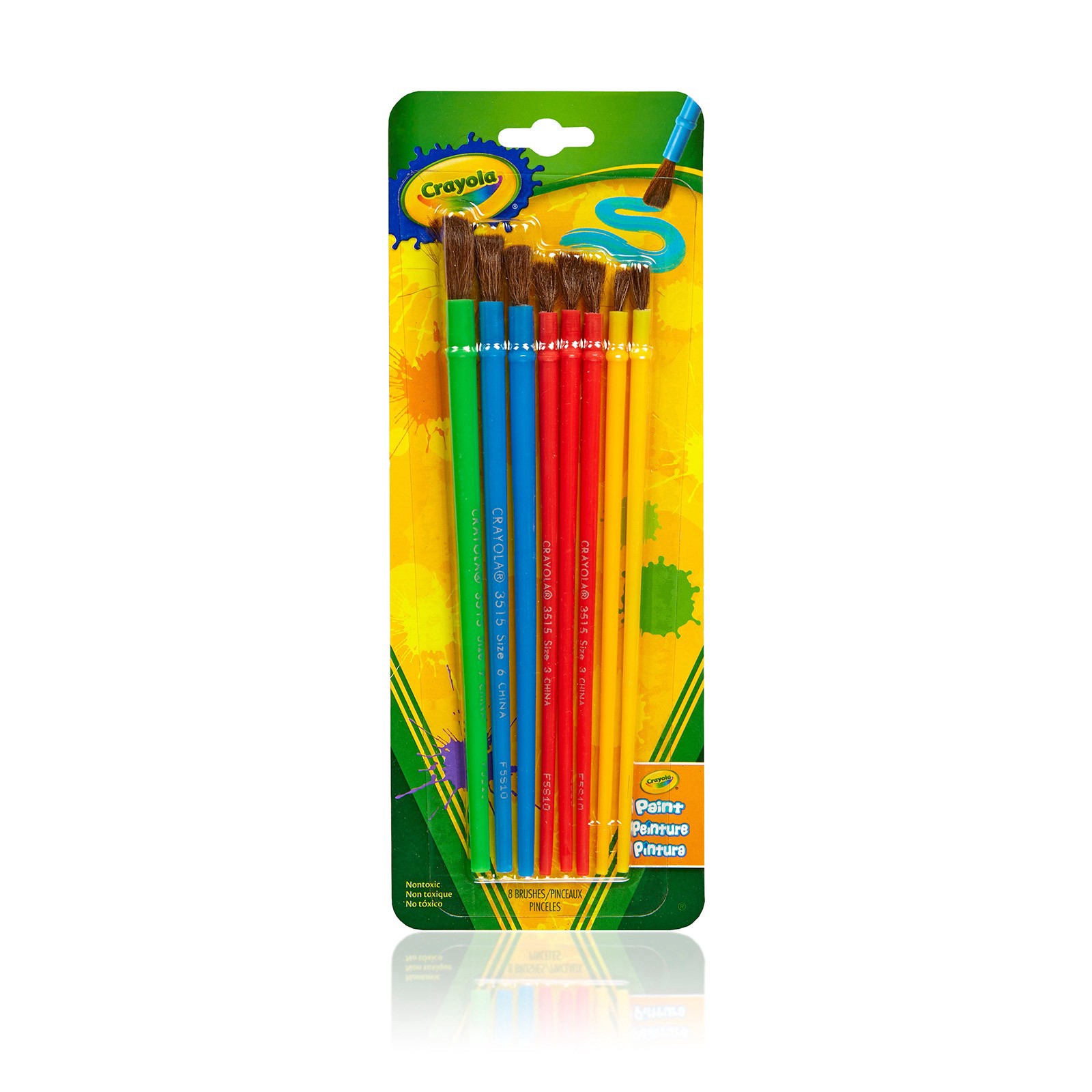 slide 5 of 5, Crayola Art & Craft Brush Set, 8ct., 8 ct