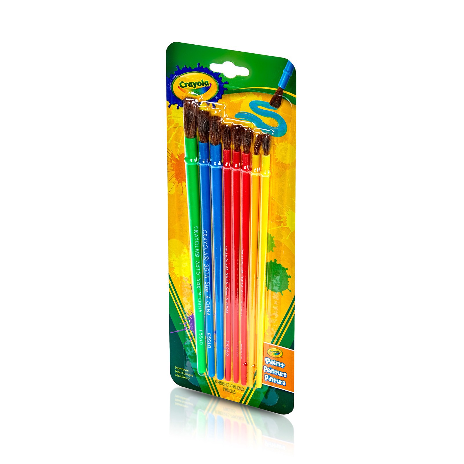 slide 3 of 5, Crayola Art & Craft Brush Set, 8ct., 8 ct