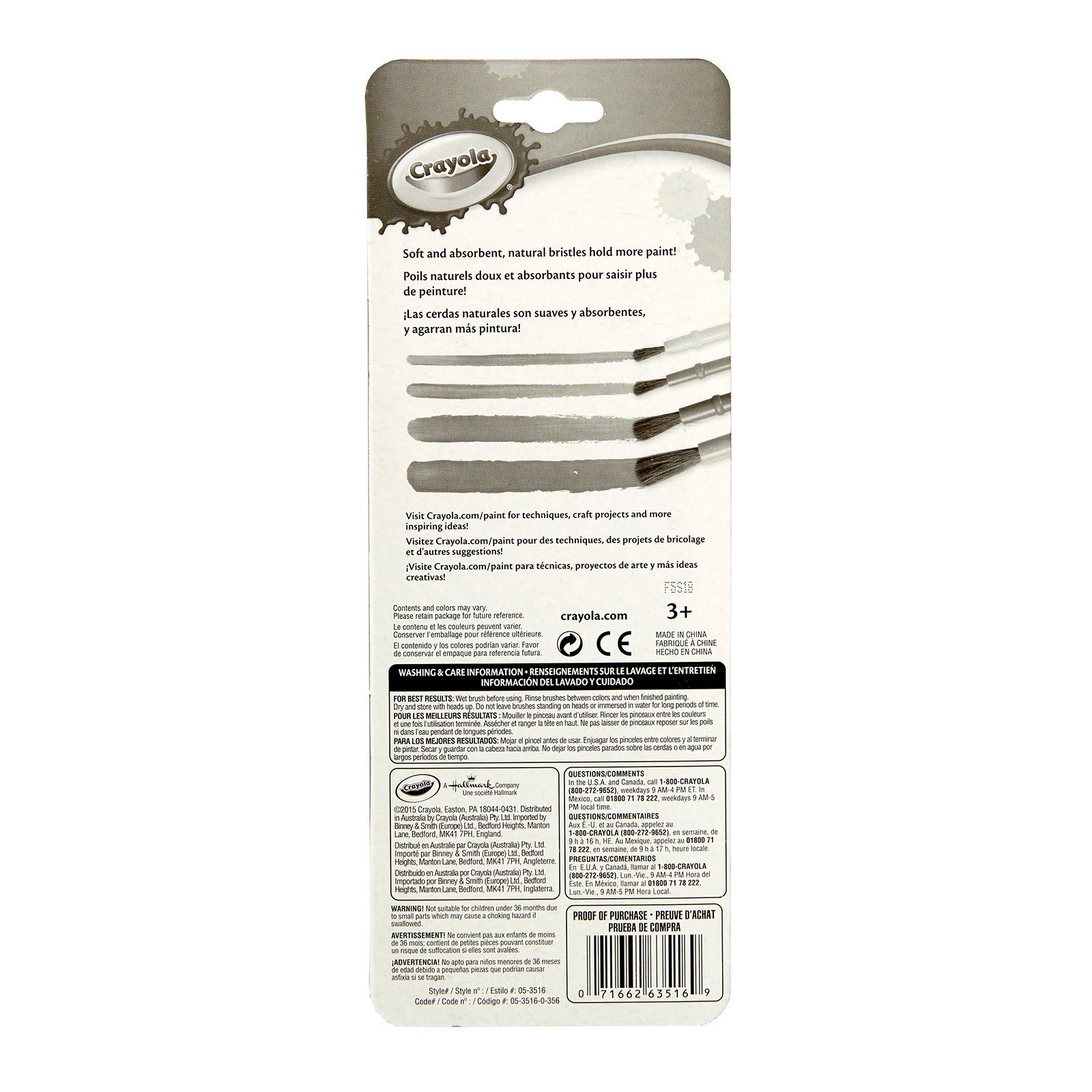 slide 4 of 5, Crayola Art & Craft Brush Set, 8ct., 8 ct