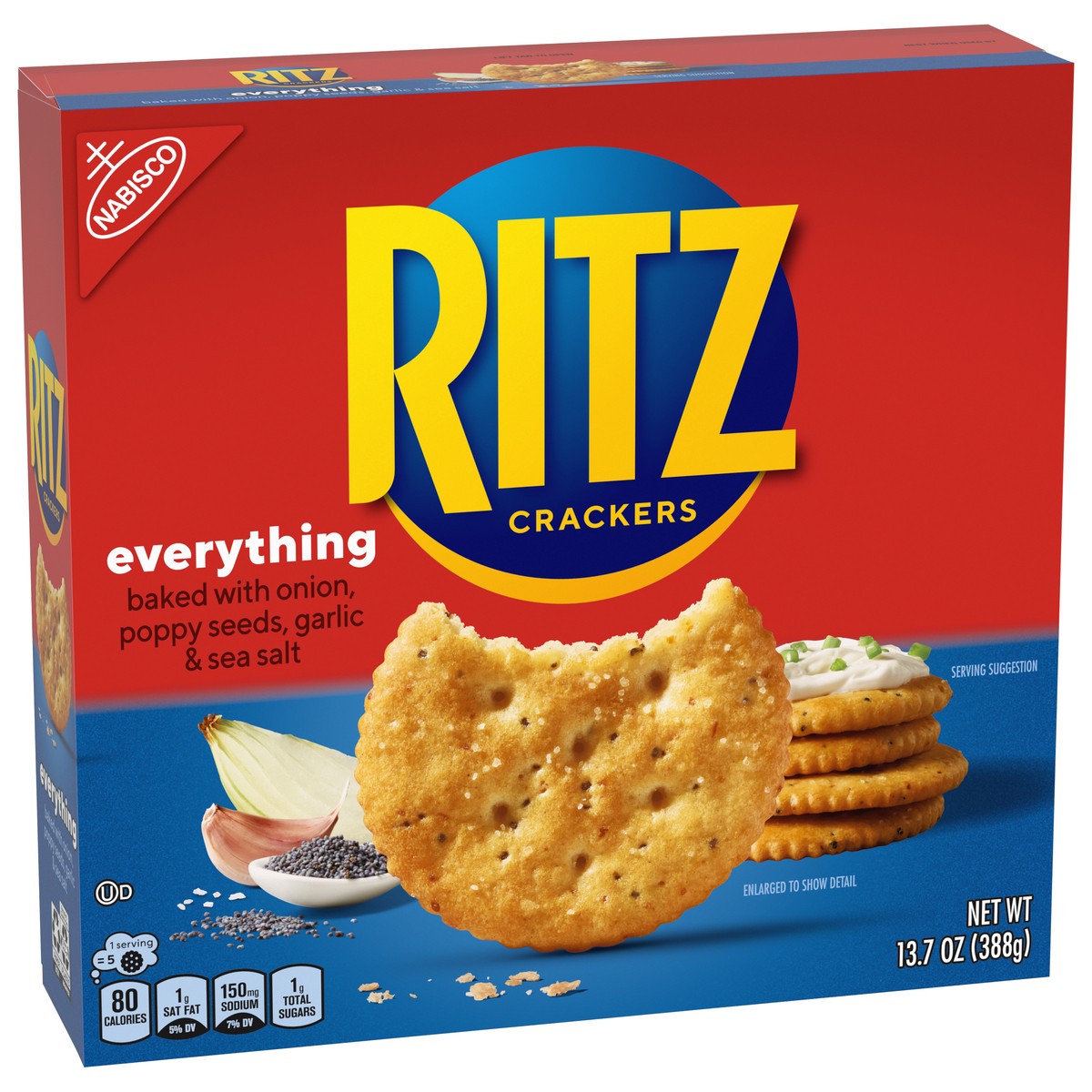 slide 2 of 9, Ritz Everything Crackers 13.7 oz, 13.7 oz
