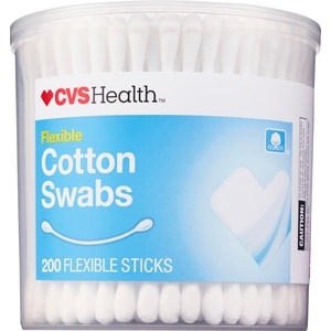 slide 1 of 1, CVS Health Flexible Cotton Swabs, 200 ct