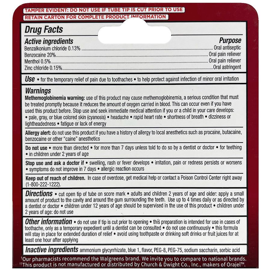 slide 3 of 5, Walgreens Instant Oral Pain Relief Gel, 0.25 oz
