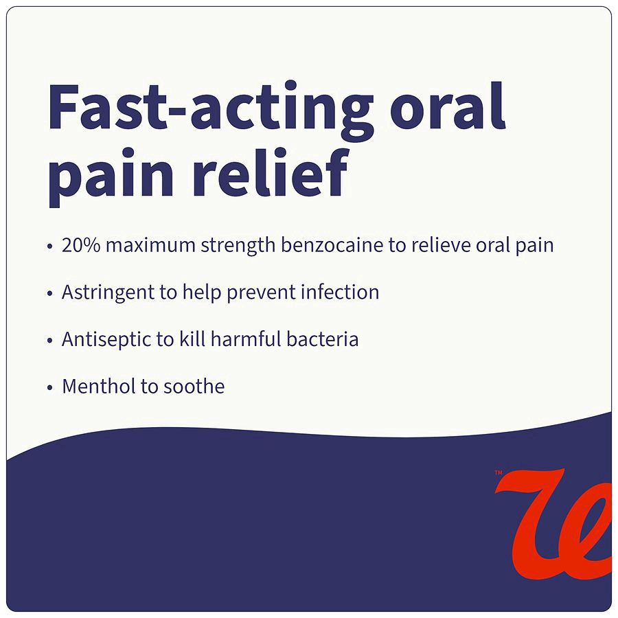 slide 5 of 5, Walgreens Instant Oral Pain Relief Gel, 0.25 oz