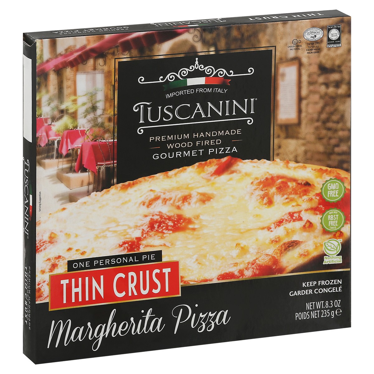 slide 2 of 9, Tuscanini® frozen thin crust Margherita pizza, 8.3 oz