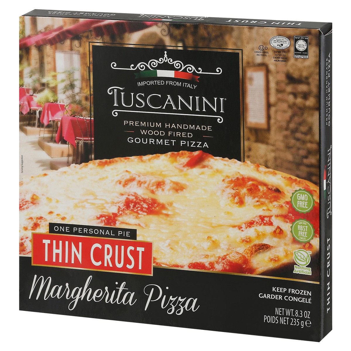 slide 3 of 9, Tuscanini® frozen thin crust Margherita pizza, 8.3 oz