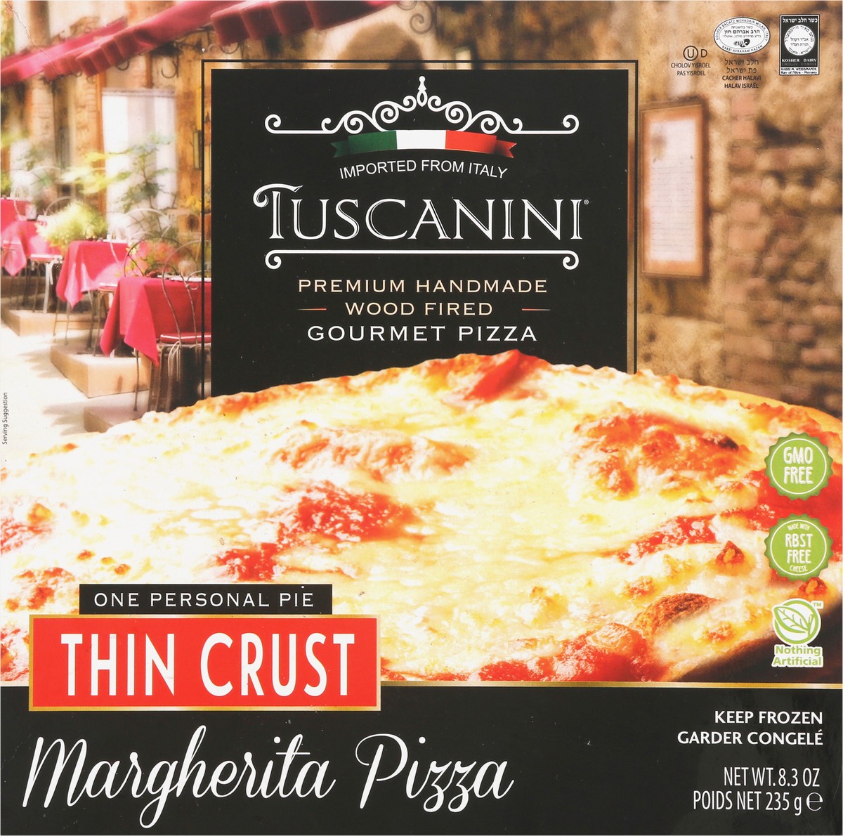 slide 6 of 9, Tuscanini® frozen thin crust Margherita pizza, 8.3 oz