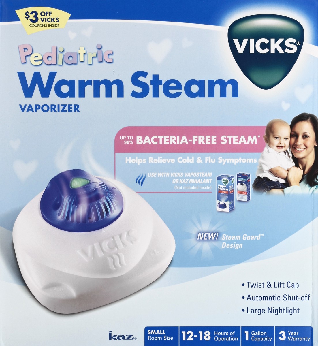 slide 4 of 6, Vicks Vaporizer 1 ea, 1 ct