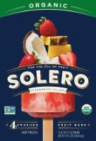 slide 1 of 1, Solero Fruit Bars, Organic, Strawberry Colada, Crushed, 4 ct