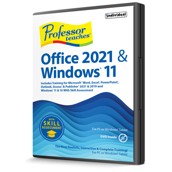 slide 2 of 2, Individual Software Professor Teaches Office 2021 & Windows 11 With Skill Assessment, Cd/Product Key, 1 ct